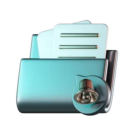 Folder Notification  3D Icon