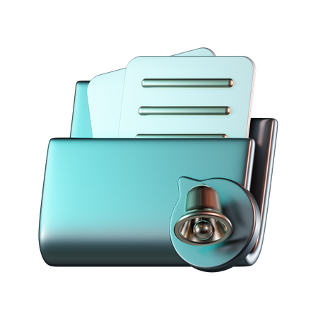 Folder Notification  3D Icon
