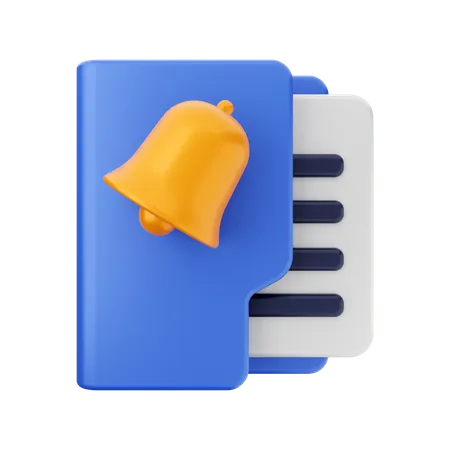 Folder Notification  3D Icon