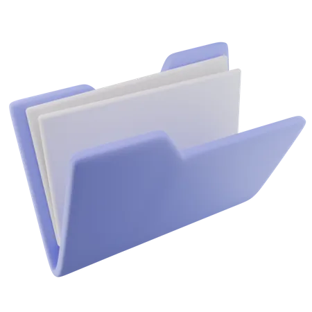 Folder open file  3D Icon