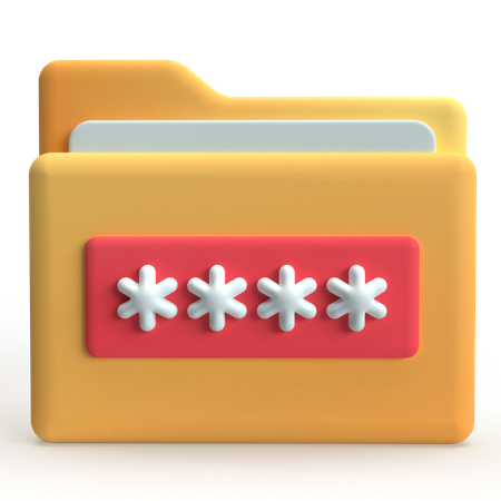 フォルダパスワード  3D Icon
