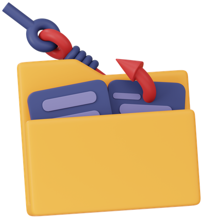 Folder Phishing  3D Icon