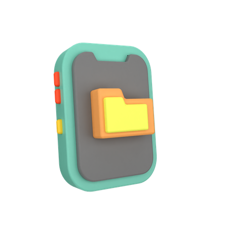 Folder Phone  3D Icon