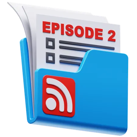 Folder Podcast  3D Icon