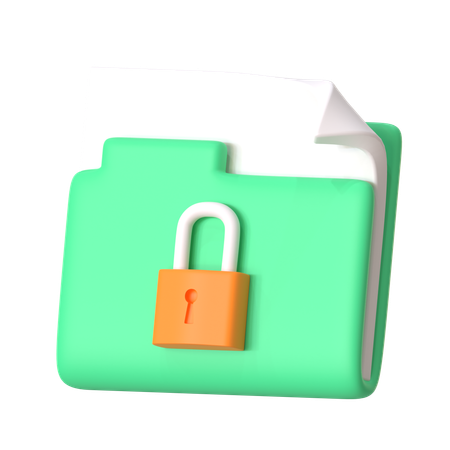 Folder Protection  3D Icon