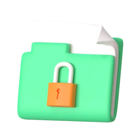 Folder Protection  3D Icon