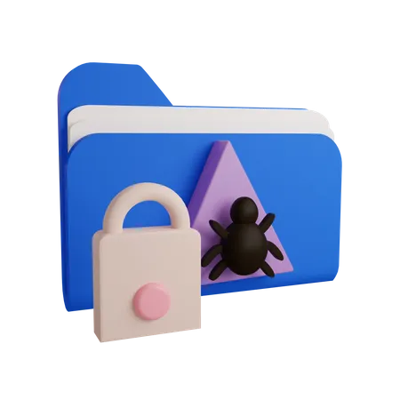 Folder Protection 3D Icon