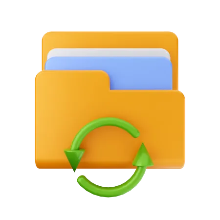 Folder refresh  3D Icon