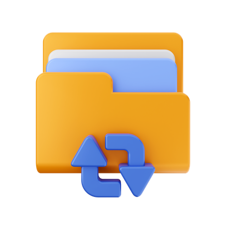 Folder refresh  3D Icon