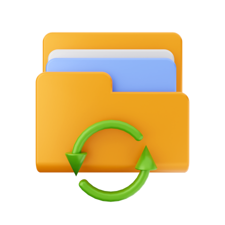 Folder refresh 3D Icon