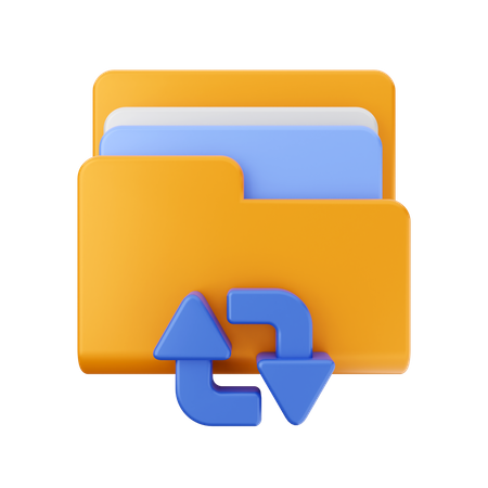 Folder refresh 3D Icon