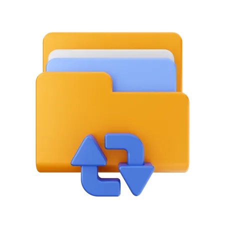 Folder refresh  3D Icon