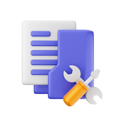 Folder Repair  3D Icon