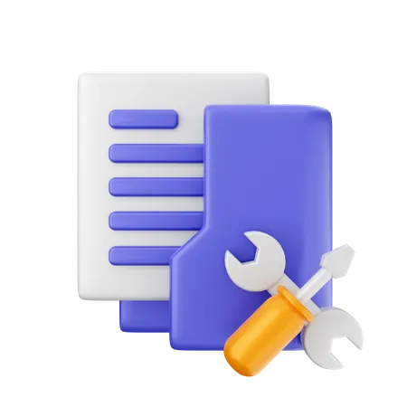 Folder Repair  3D Icon