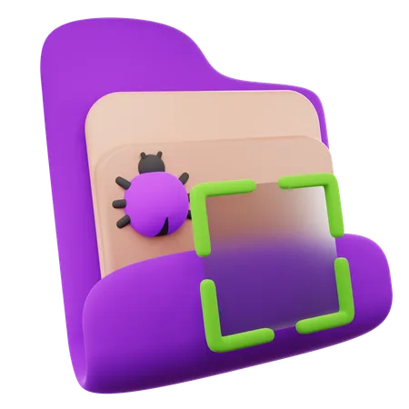 Folder Scan  3D Icon