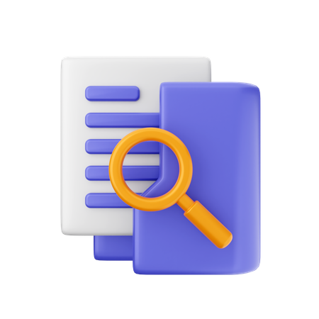 Folder Search  3D Icon