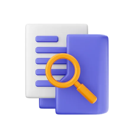 Folder Search  3D Icon