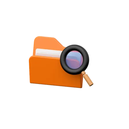 Folder Search  3D Icon