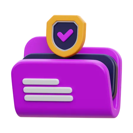 Data Protection 3 D Render Icon Illustration 3D Icon