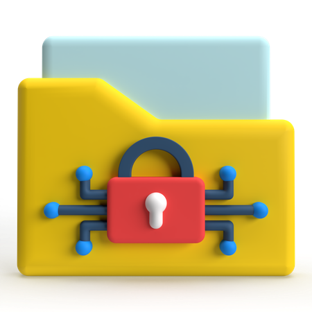 Folder security  3D Icon