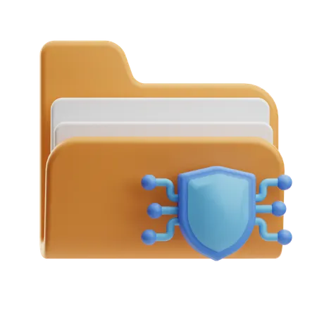 フォルダのセキュリティ  3D Icon