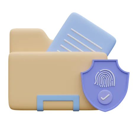 Folder security  3D Icon