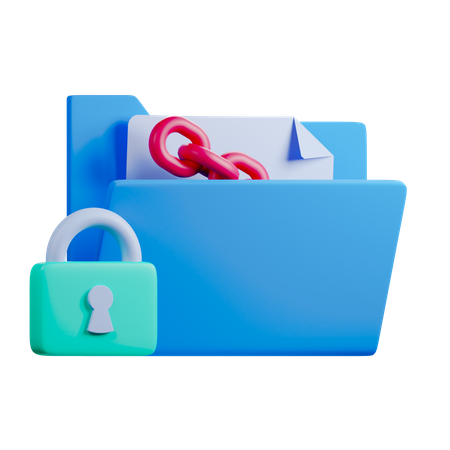 Folder Security  3D Icon