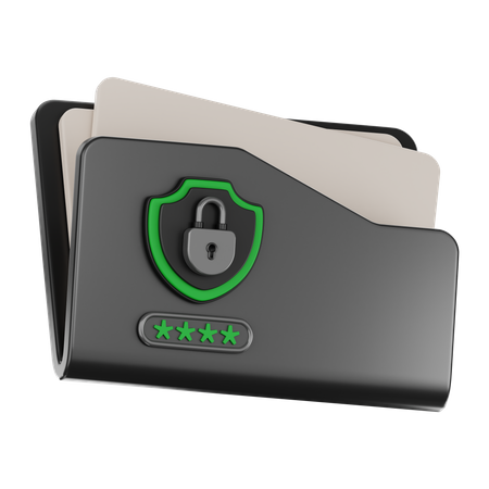 Folder Security  3D Icon