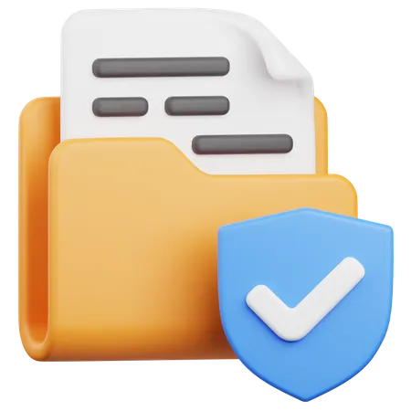 Folder Security  3D Icon