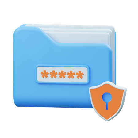 Folder Security  3D Icon