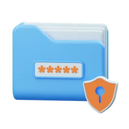 Folder Security  3D Icon