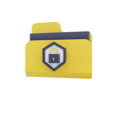 Folder Security  3D Icon