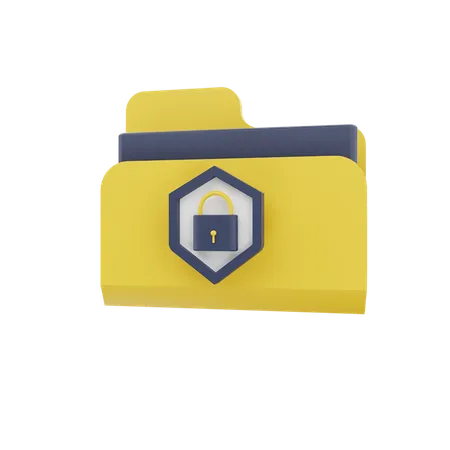 Folder Security  3D Icon