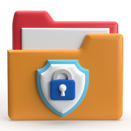 Folder Security  3D Icon