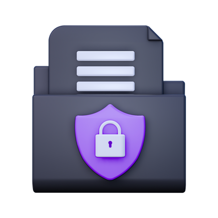 Folder Security  3D Icon