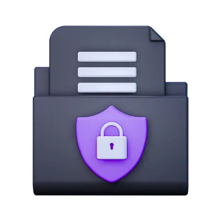 Folder Security  3D Icon