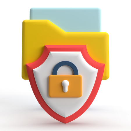 Folder Security  3D Icon