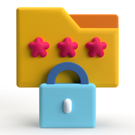 Folder Security  3D Icon