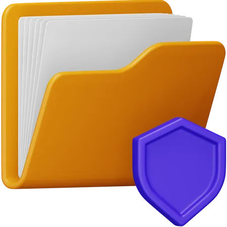 Folder Security  3D Icon