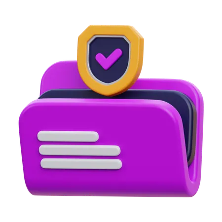 Folder Security  3D Icon