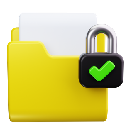 Folder Security  3D Icon