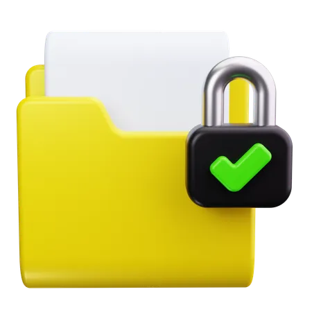 Folder Security  3D Icon