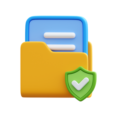 Folder Security  3D Icon