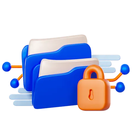 Folder Security  3D Icon