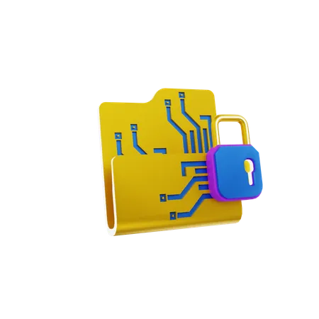 Folder Security  3D Icon