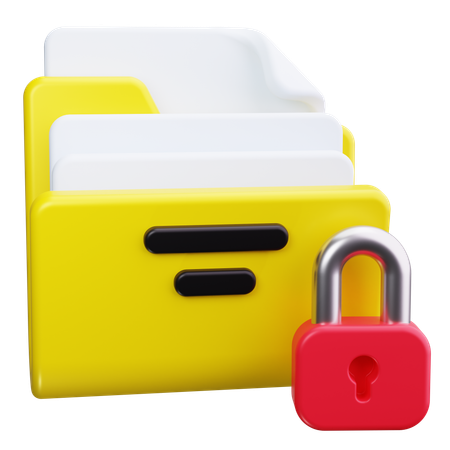 Folder Security  3D Icon