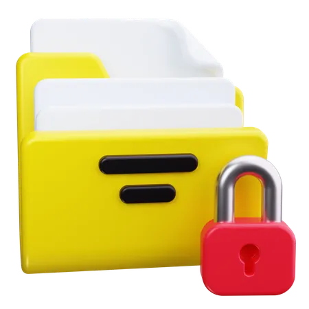 Folder Security  3D Icon