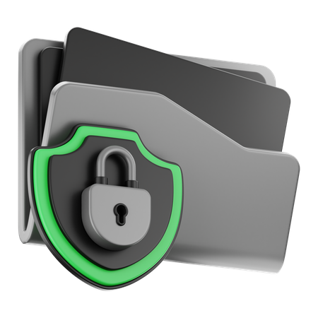 Folder Security  3D Icon