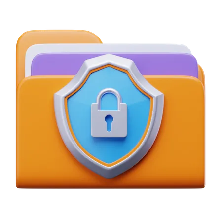 Folder Security  3D Icon