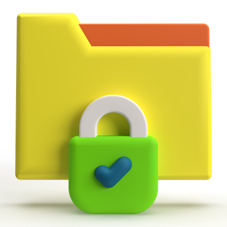 Folder Security  3D Icon